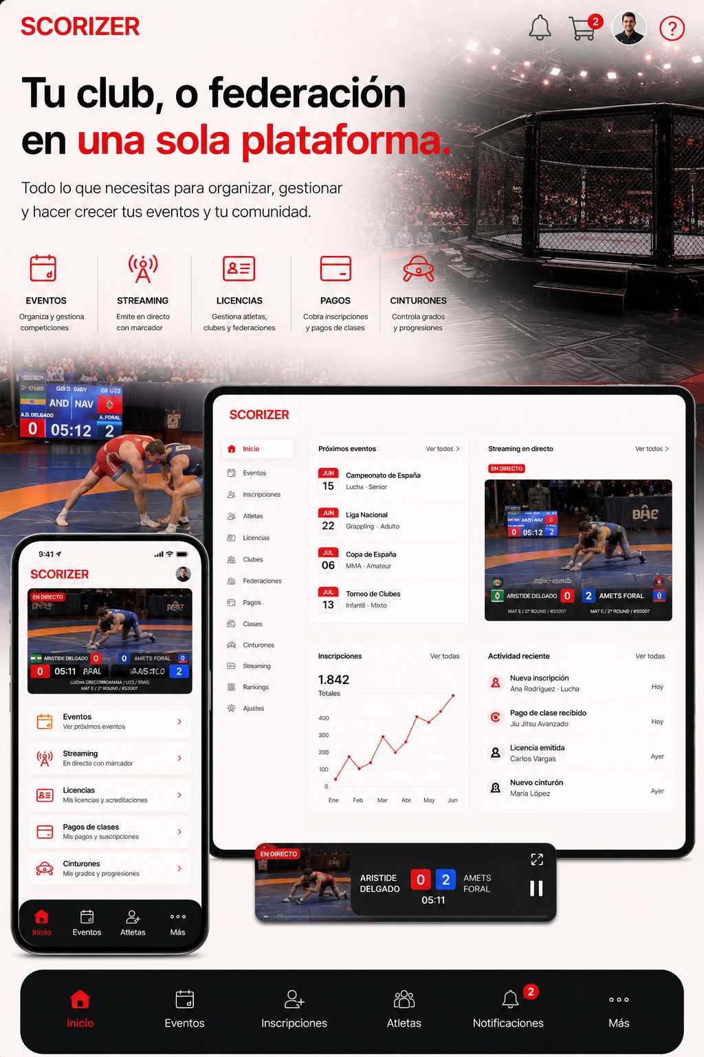 Tecnología para el deporte Home Home